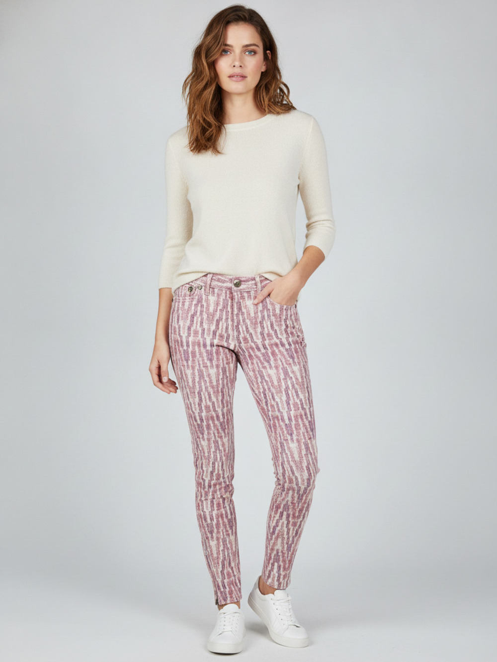 Free People W26 Patterned Skinny Pants